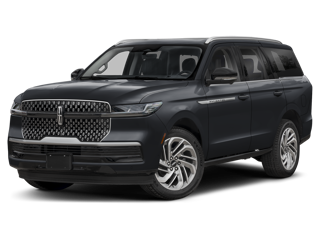black 2025 lincoln aviator side angle front view