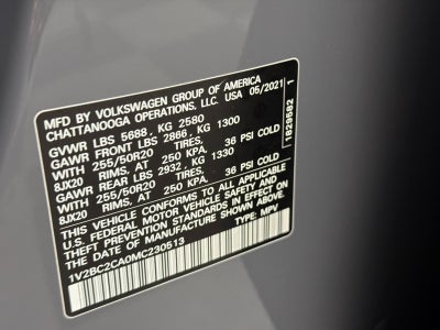 2021 Volkswagen Atlas Cross Sport 2.0T SEL