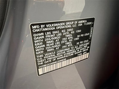 2021 Volkswagen Atlas Cross Sport 3.6L V6 SEL