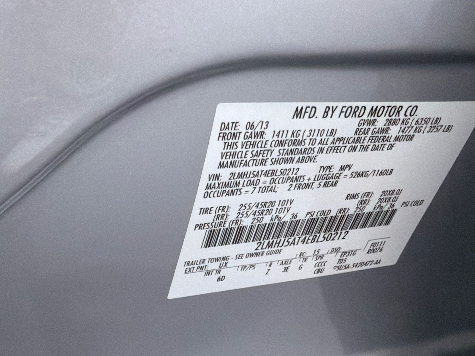 2014 Lincoln MKT EcoBoost