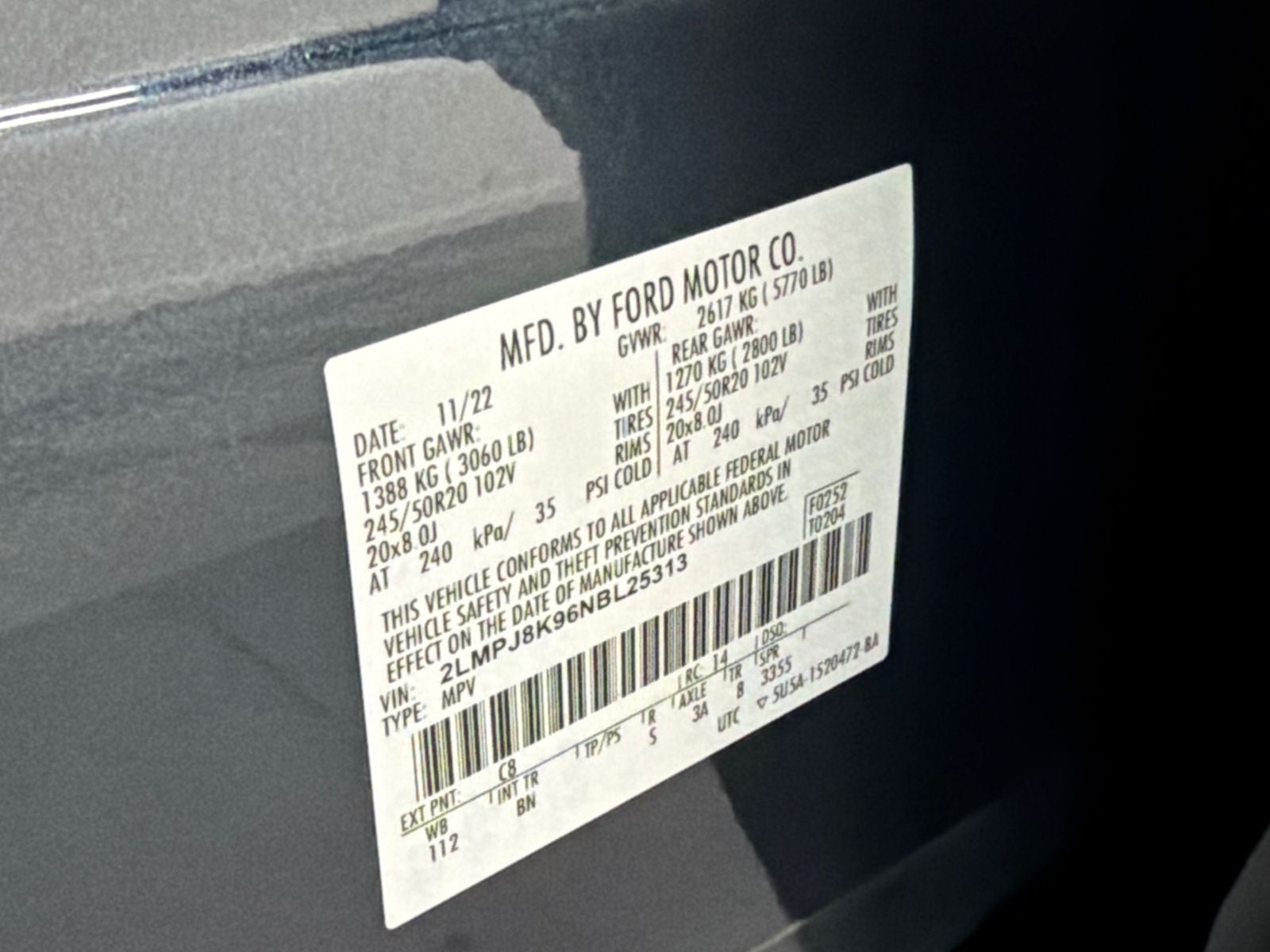 2022 Lincoln Nautilus Reserve