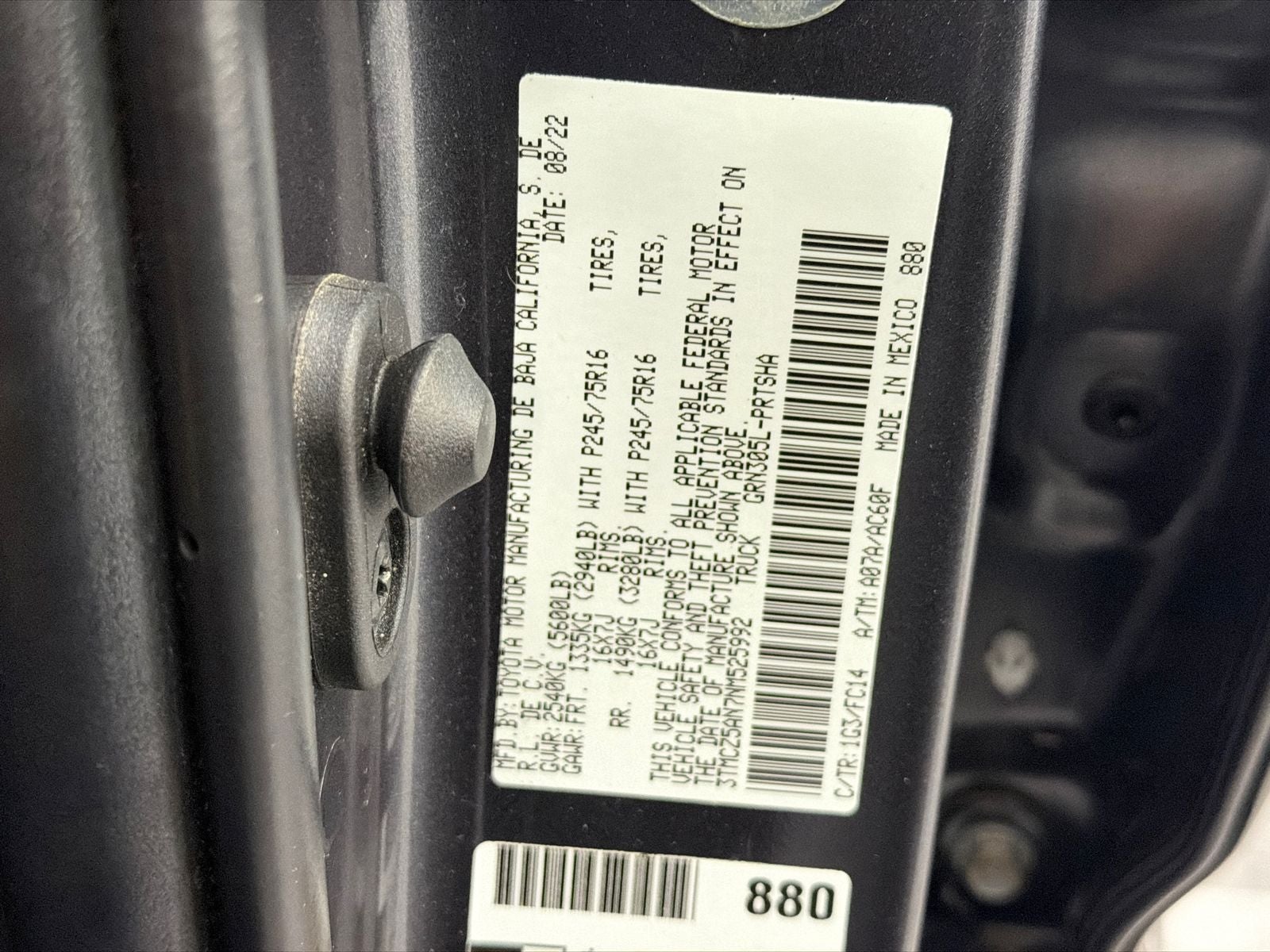 2022 Toyota Tacoma SR5 V6