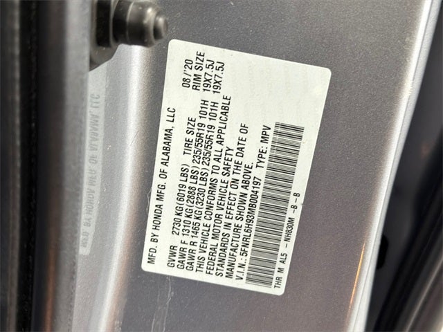 2021 Honda Odyssey Elite