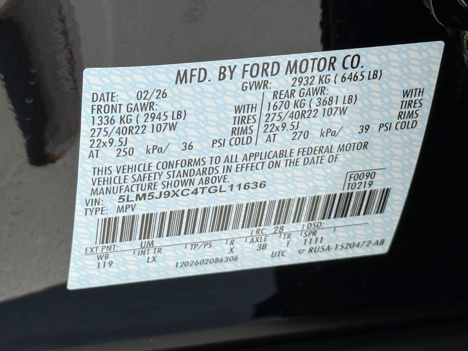 2026 Lincoln Aviator Black Label