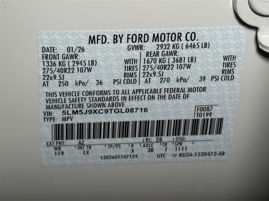 2026 Lincoln Aviator Black Label