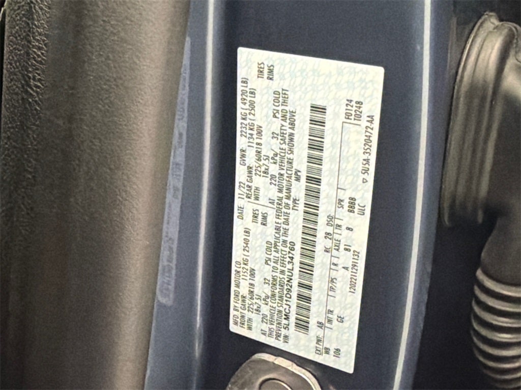 2022 Lincoln Corsair Standard