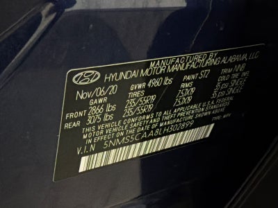 2020 Hyundai Santa Fe Limited