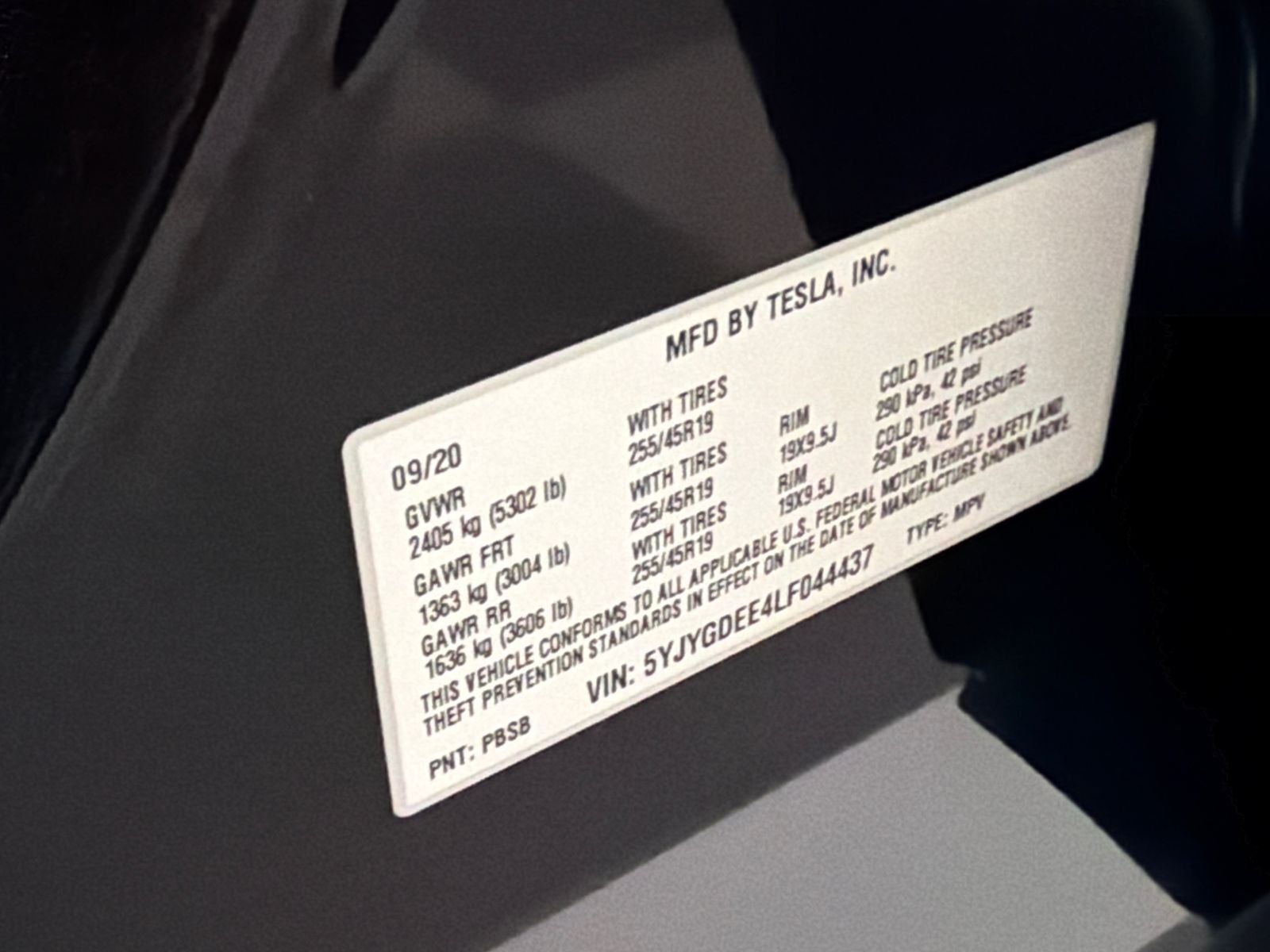 2020 Tesla Model Y Long Range