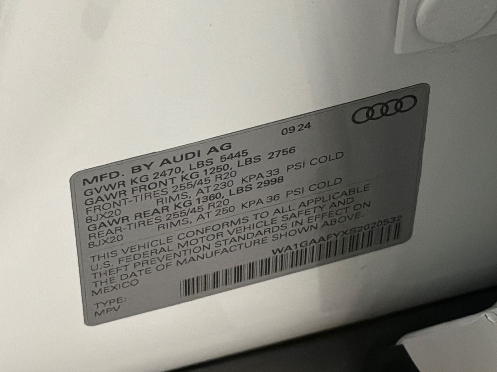2025 Audi Q5 45 S line Premium quattro