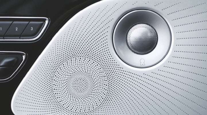 A stylish speaker cover of a 2024 Lincoln Aviator® SUV is shown | Koons Lincoln of Bethesda in Silver Spring MD