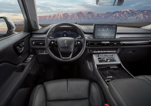 The interior of a Lincoln Aviator® SUV is shown | Koons Lincoln of Bethesda in Silver Spring MD