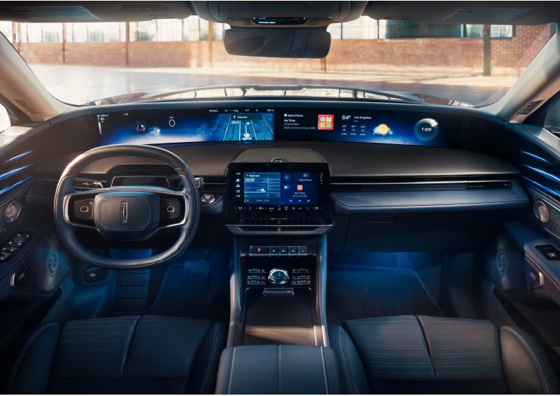 The panoramic display is shown in a 2024 Lincoln Nautilus® SUV. | Koons Lincoln of Bethesda in Silver Spring MD