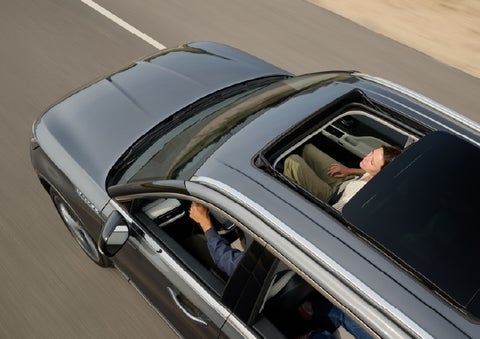 The available panoramic Vista Roof® of a 2027 Lincoln Aviator® SUV is open. | Koons Lincoln of Bethesda in Silver Spring MD