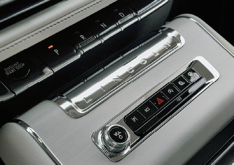 The piano key gear selector of a 2027 Lincoln Aviator® Back Label™ SUV. | Koons Lincoln of Bethesda in Silver Spring MD